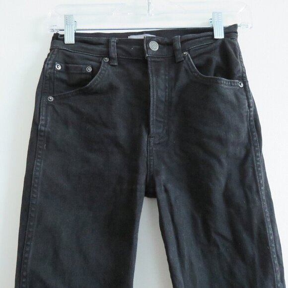 BOYISH Dempsey High Rise Jeans in La Strada Black - Size 24 - Picture 8 of 15